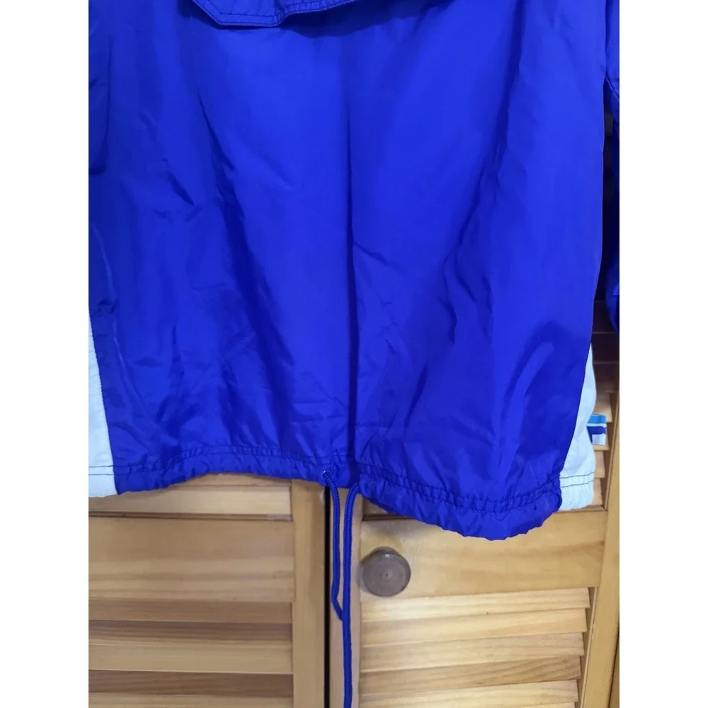 VTG 90s y2k FILA Colorblock Spell Out Hooded Anorak Jacket Pullover Sz S Purple - Picture 8 of 10